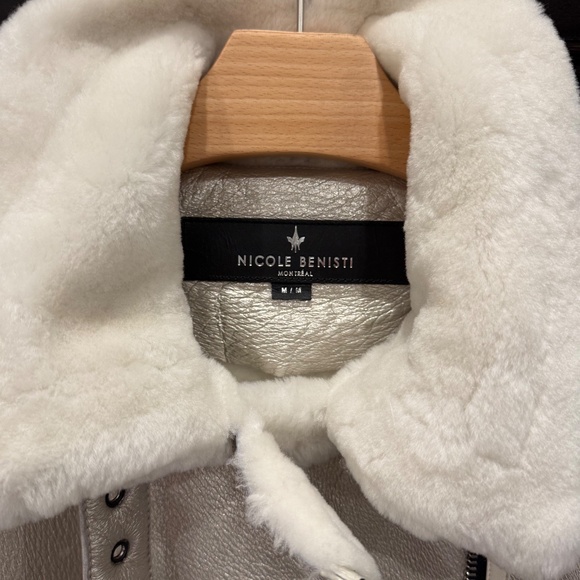 Nicole Benisti Montreal Shearling/Leather Coat - Picture 2 of 12